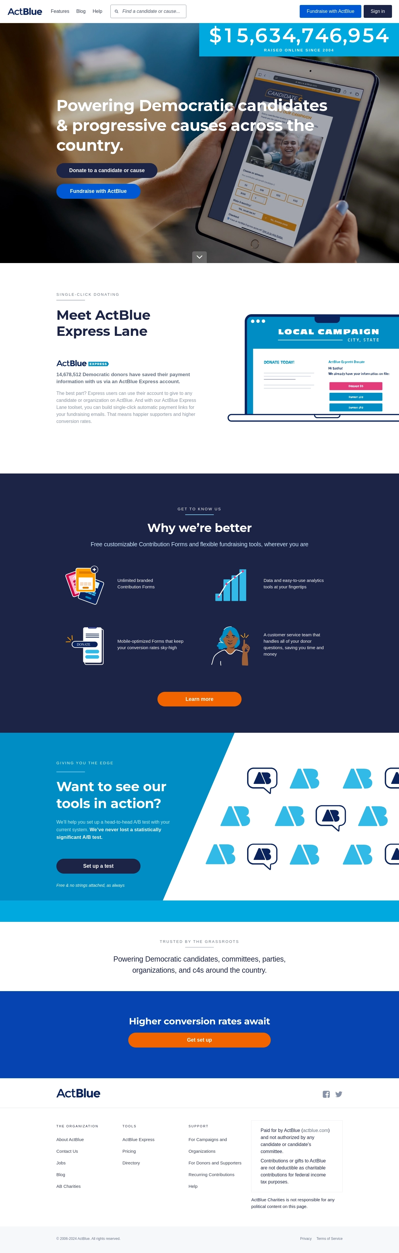 Contacts du Service d'Assistance ActBlue