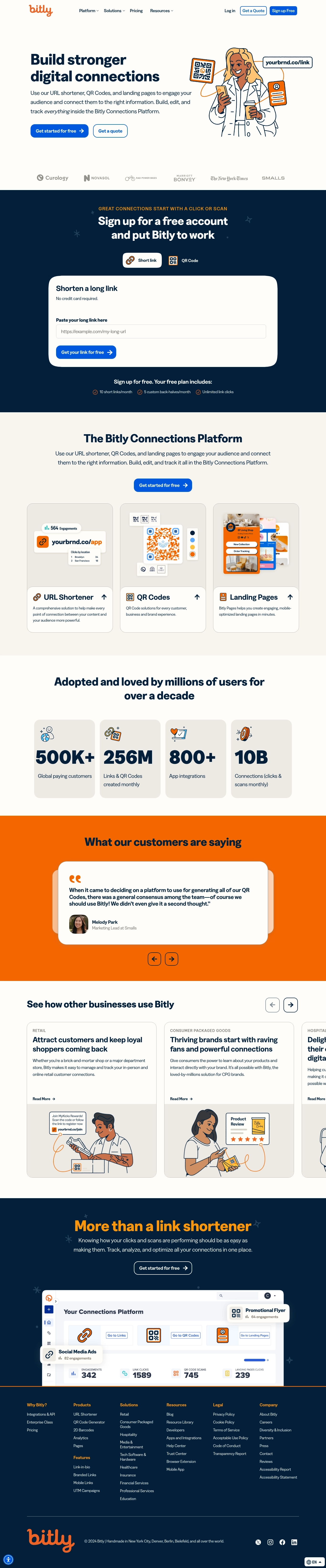 Contacts du Service d'Assistance Bitly