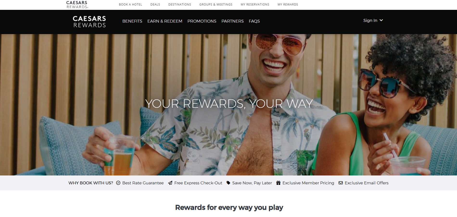 Contacts du service d'assistance Caesars Rewards
