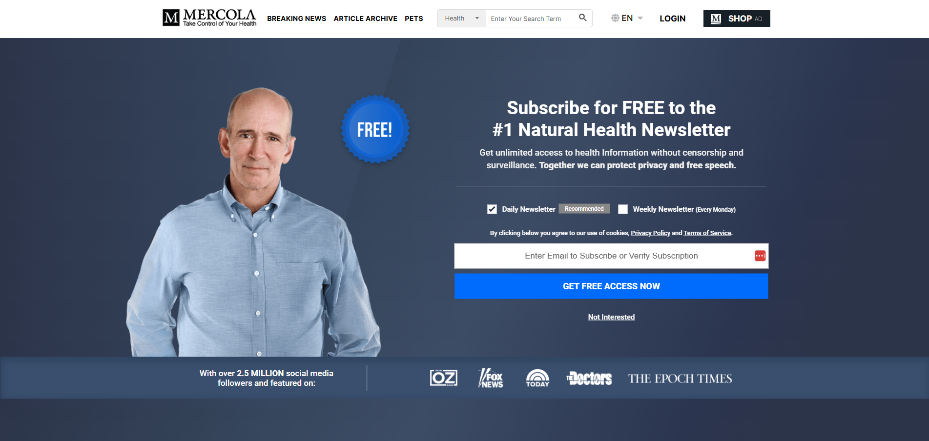 Contacts du Centre d'Aide Mercola