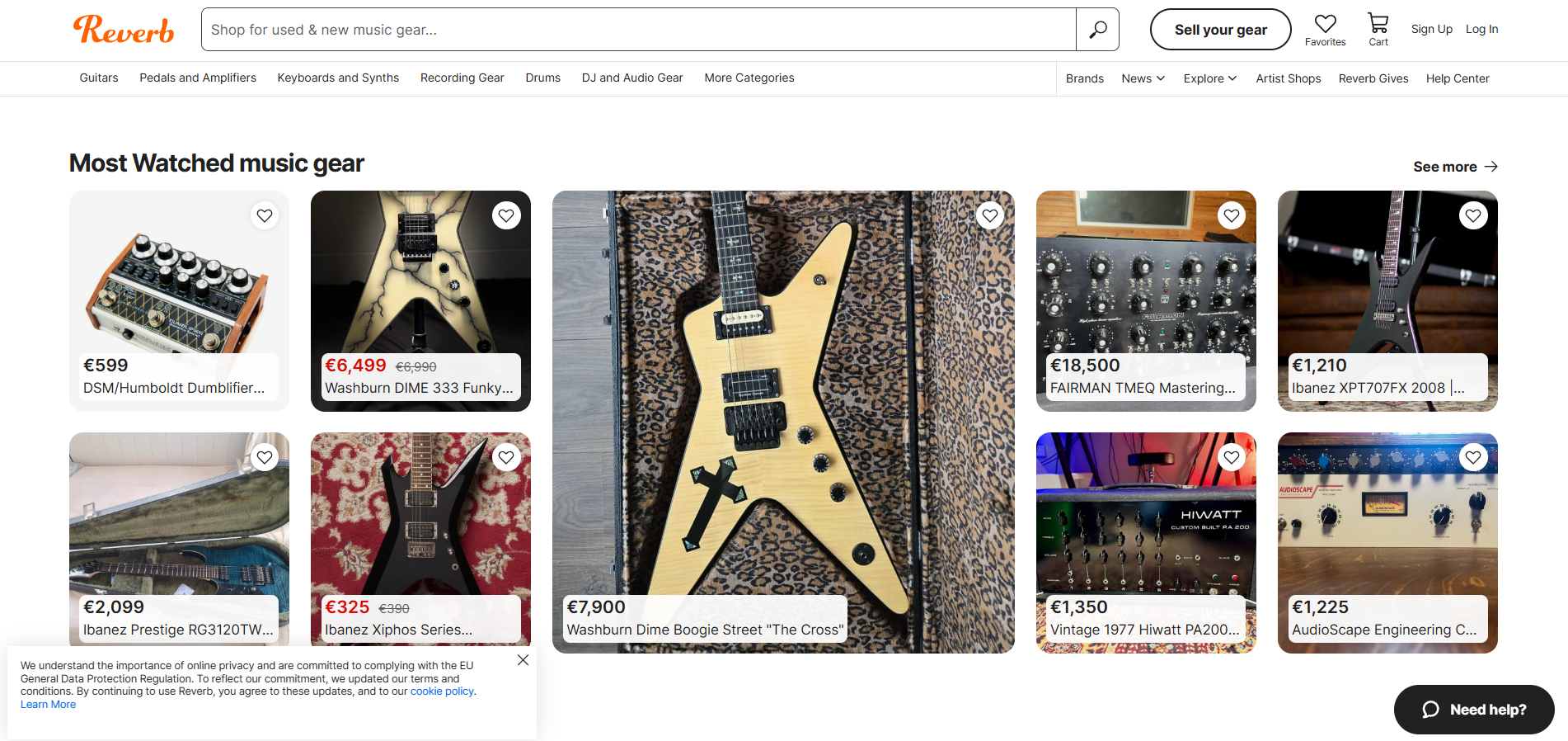 Contacts du Service d'Assistance Reverb