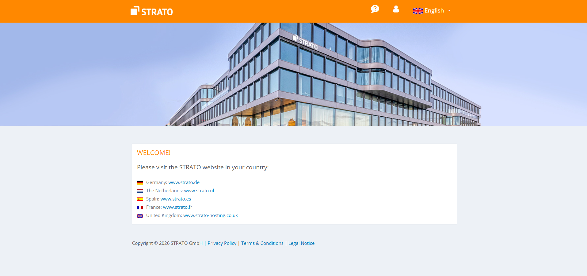 Contacts du Help Desk Strato