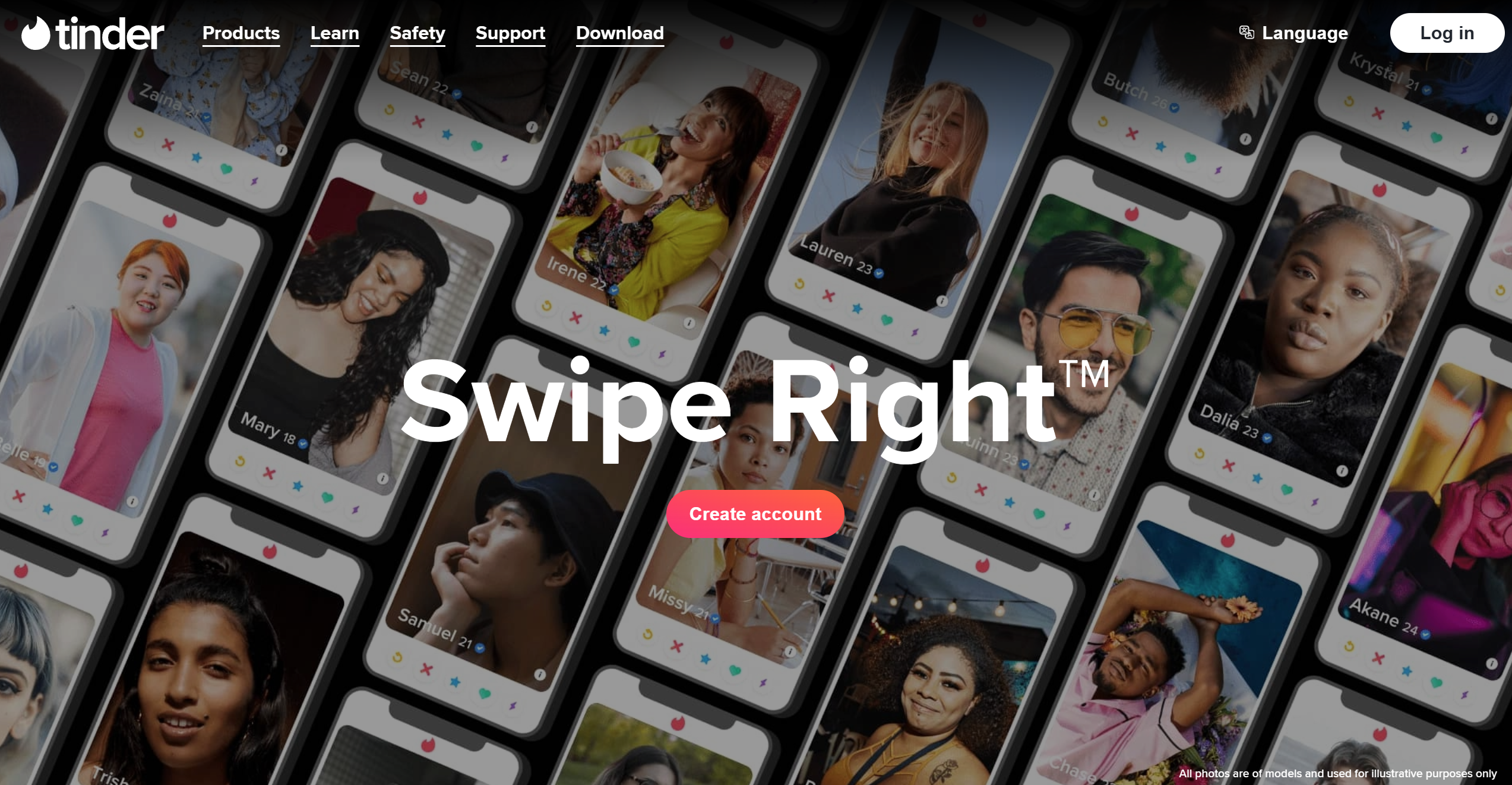 Contacts du Centre d'Aide Tinder