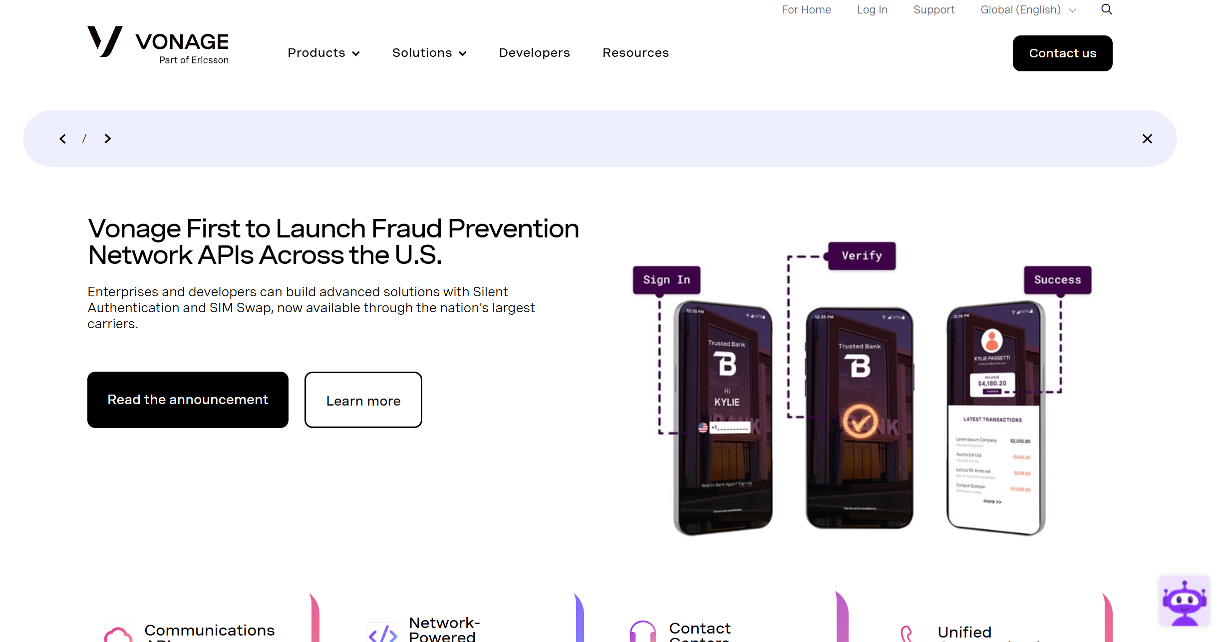 Contacts du Centre d'Assistance Vonage