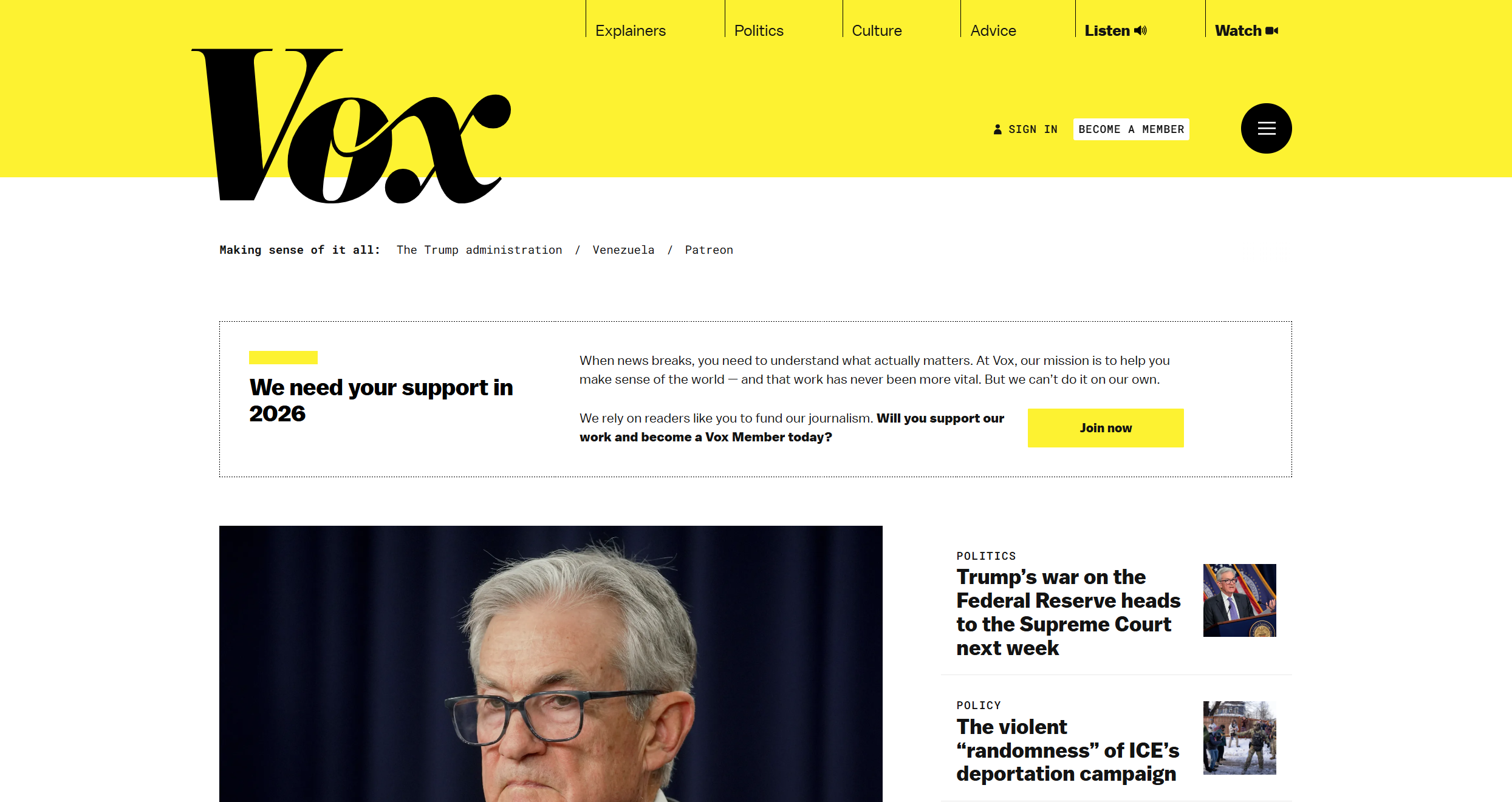 Contacts du Service d'Assistance Vox