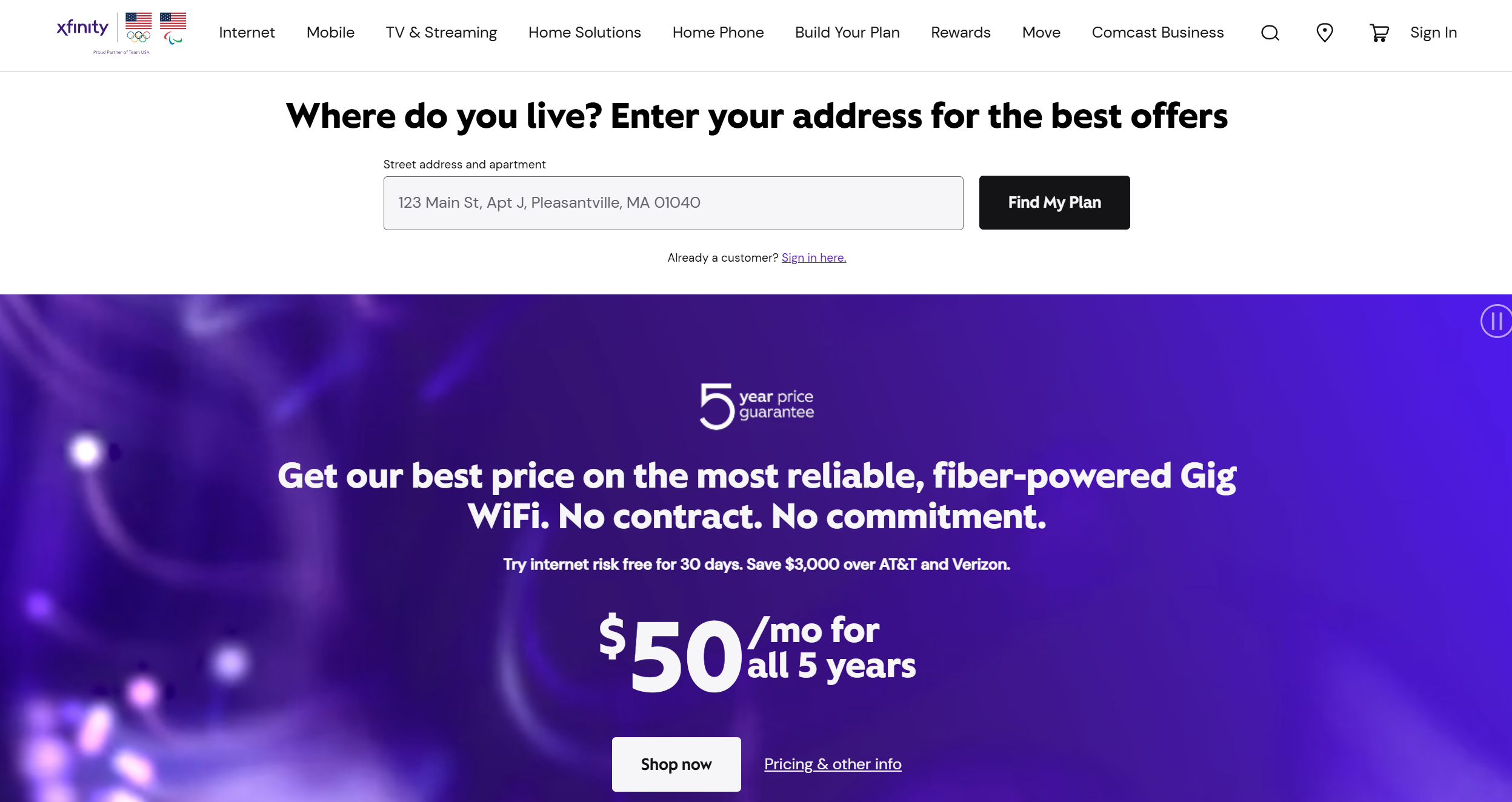Contacts du Centre d'Aide Xfinity