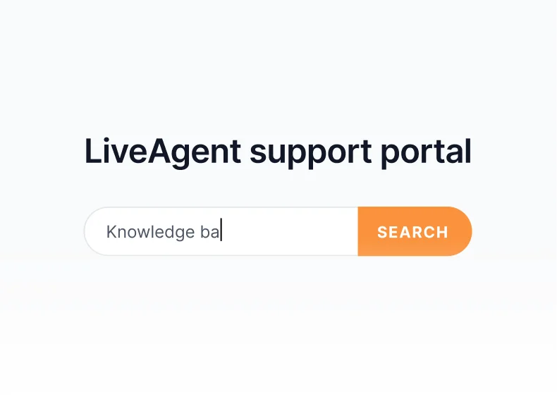 Base de connaissances LiveAgent avec articles, guides et portail FAQ