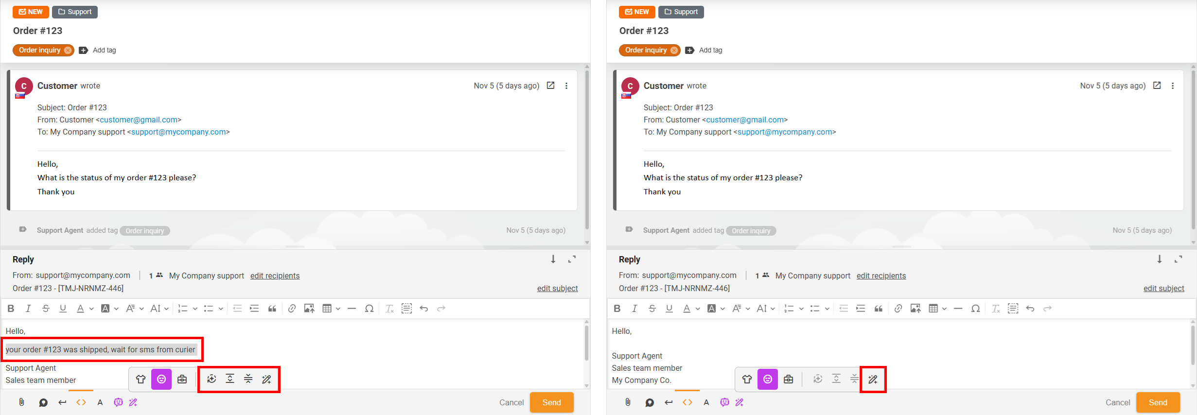 Façons d'utiliser l'Améliorateur de réponses IA