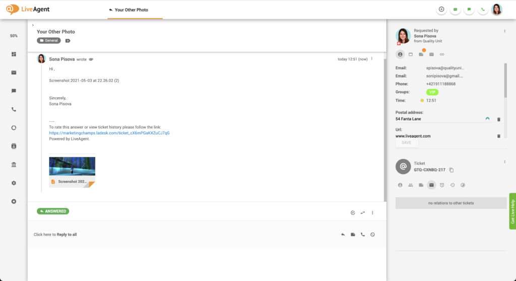 Pièces jointes d'images collées dans un email