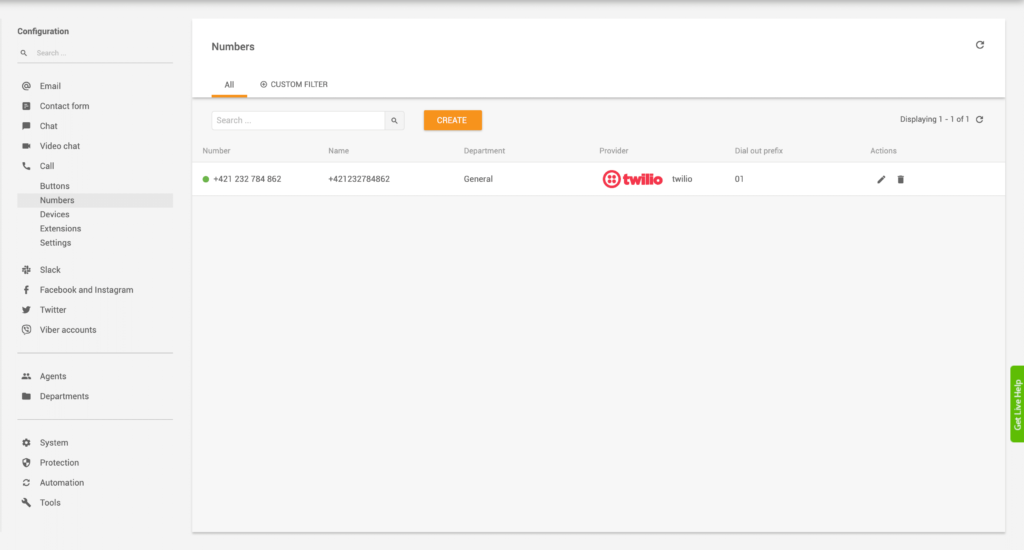 Configuration de la fonction de rappel IVR LiveAgent