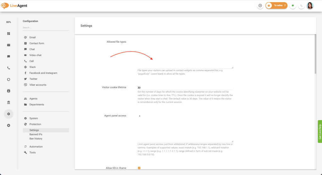 Limitation des types de fichiers