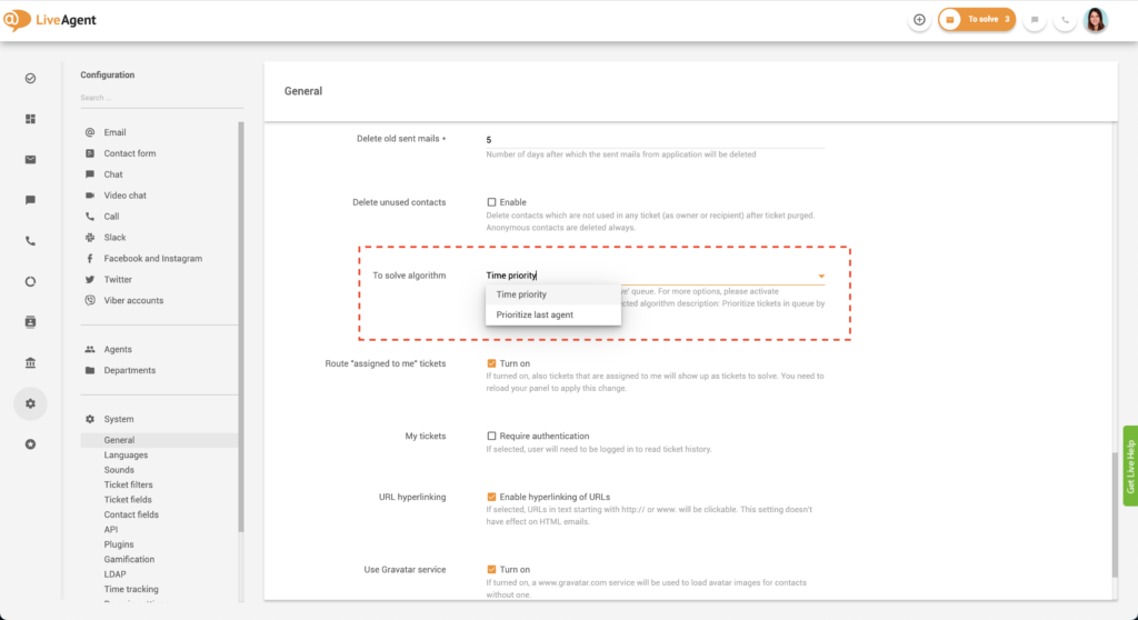 Paramètres de priorité À Résoudre