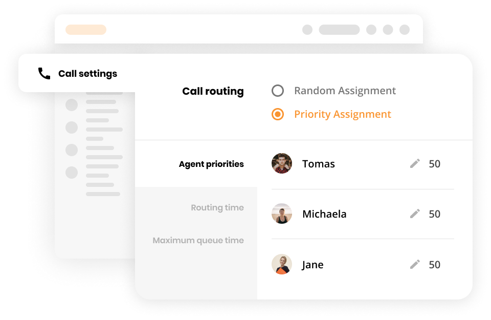 Fonctionnalités d'acheminement des appels