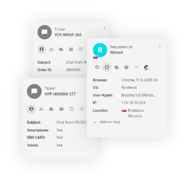 Fonctionnalité des champs de contact