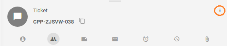 Navigation d'exportation de ticket