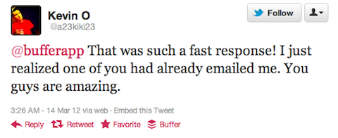 Exemple de réponse rapide