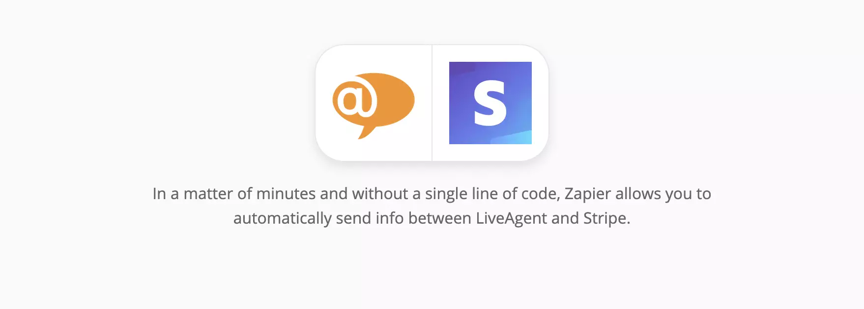 LiveAgent et page d'intégration Stripe sur Zapier