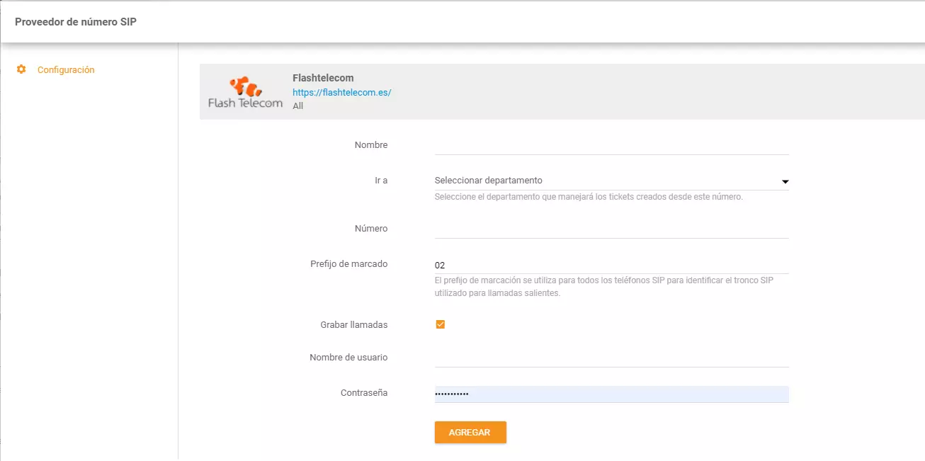 Identifiants Flash Telecom