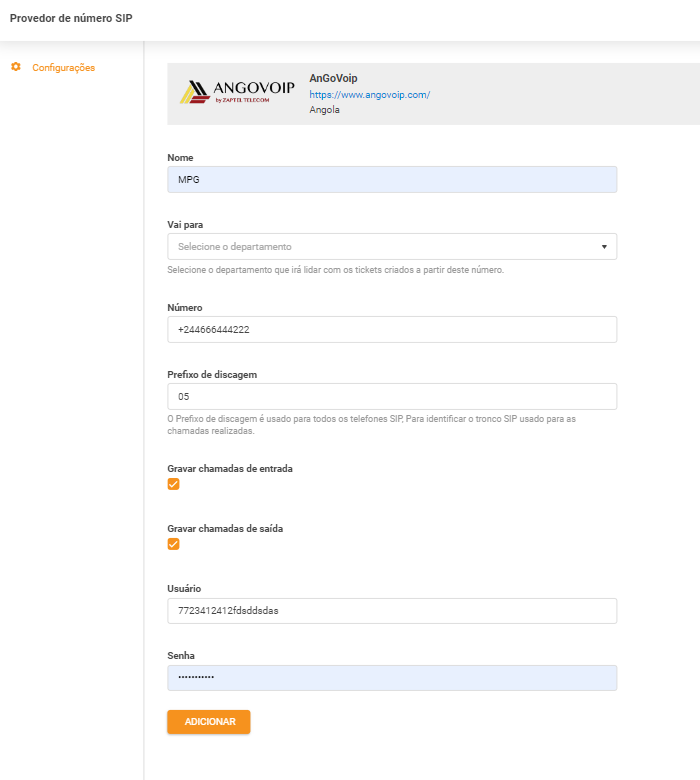 Identifiants AnGoVoIP