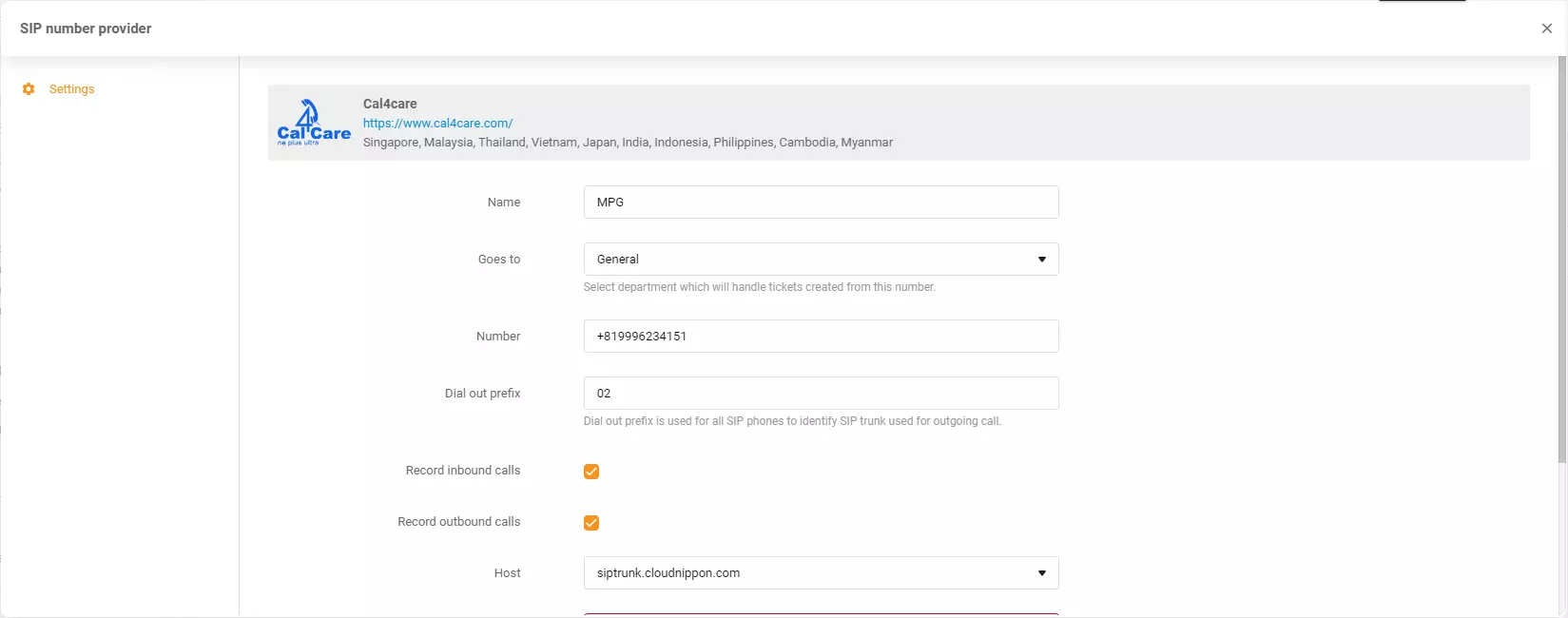 Identifiants Cal4Care