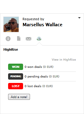 Intégration Highrise LiveAgent