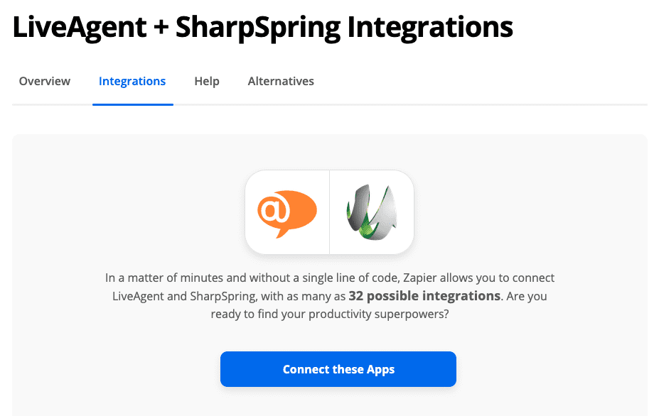 Configuration de l'intégration Zapier