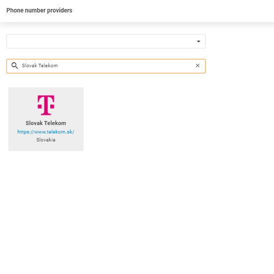 Fournisseur Slovak Telekom