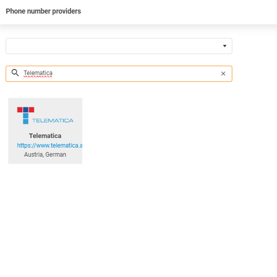 Fournisseur Telematica