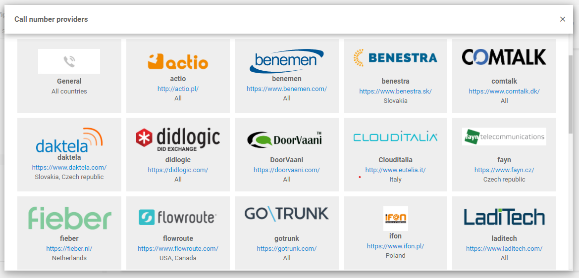 Intégration Magenta VoIP avec LiveAgent