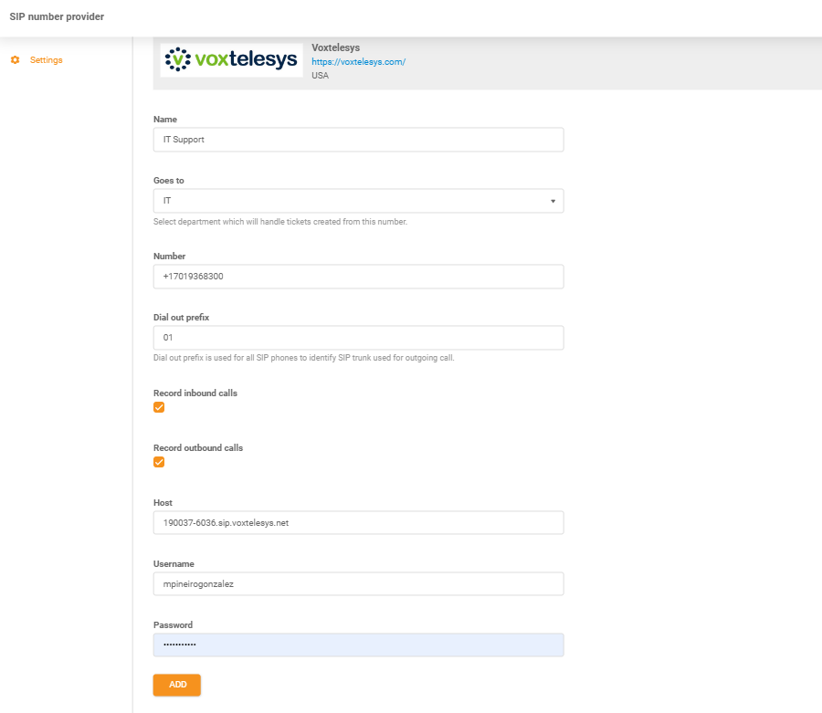 Identifiants Voxtelesys