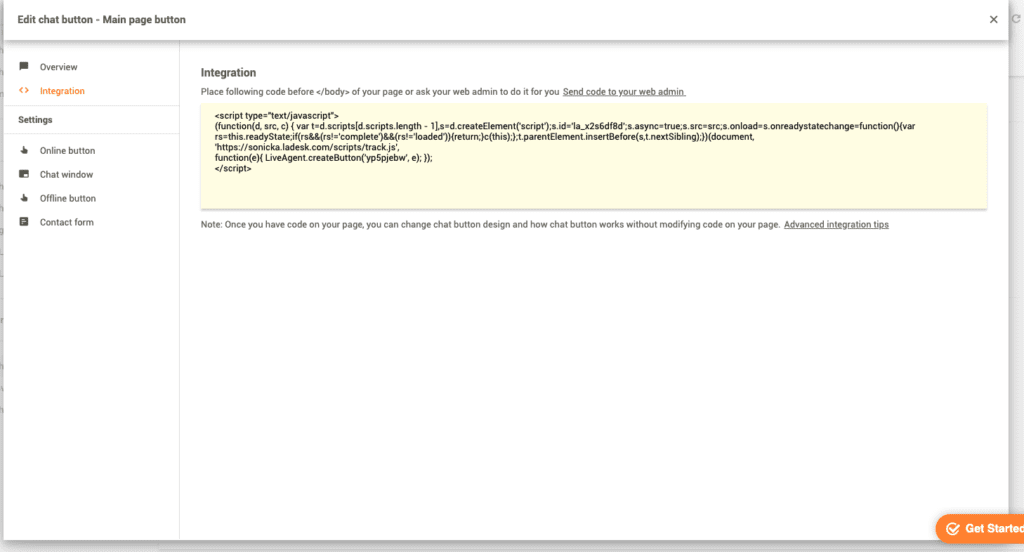 CS-Cart integration code