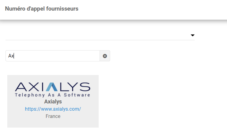 Sélectionner Axialys