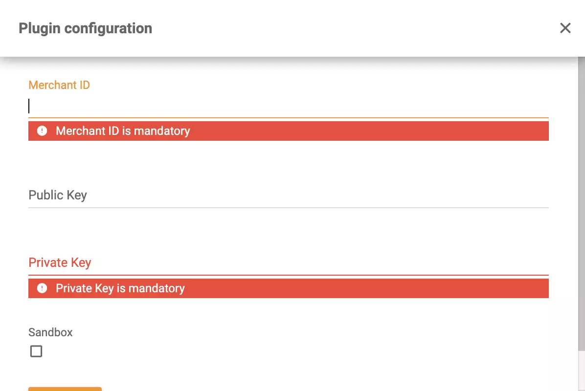 Configuration du plugin Braintree