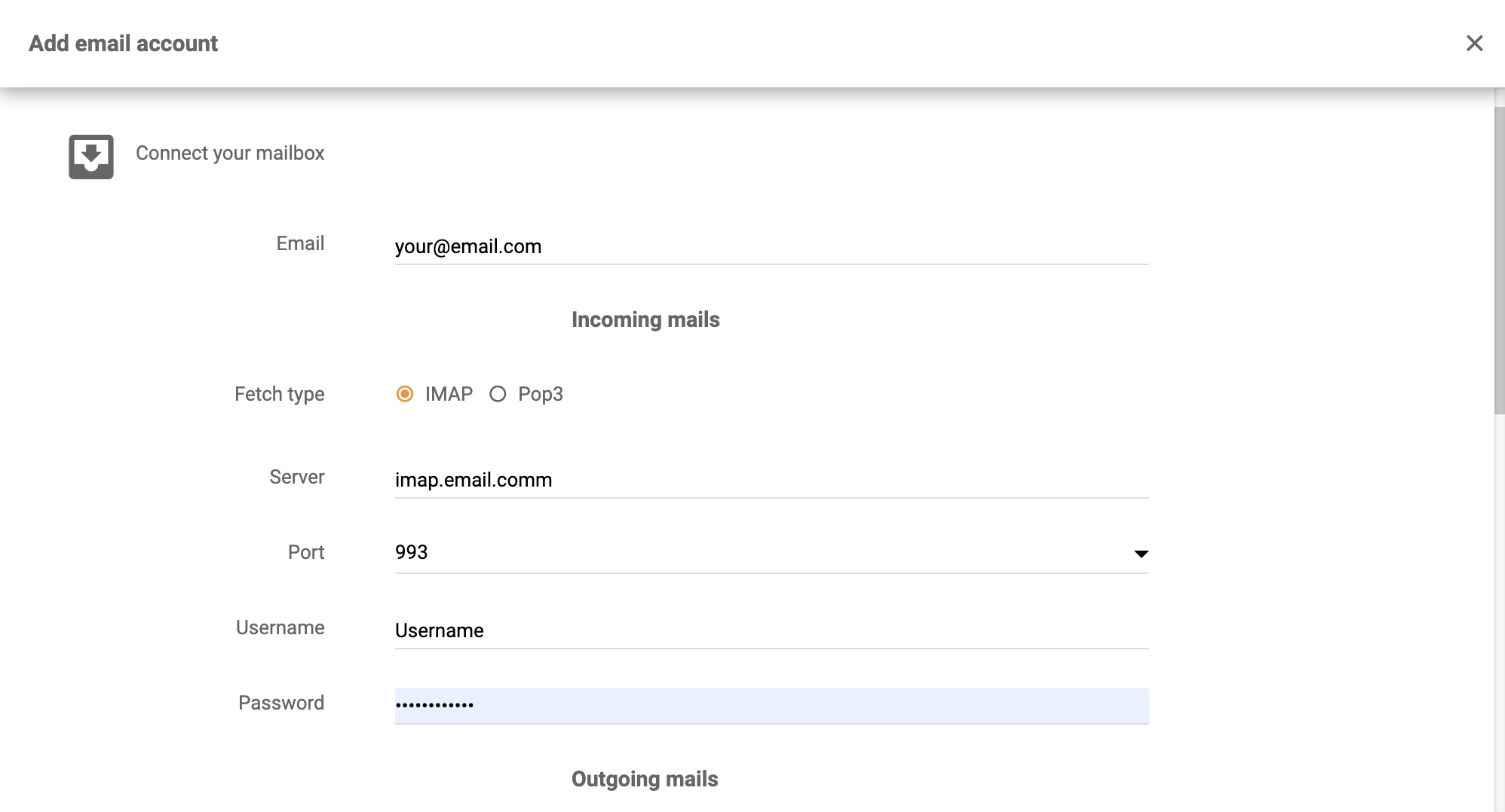 Configuration de l'intégration MeTA1 LiveAgent
