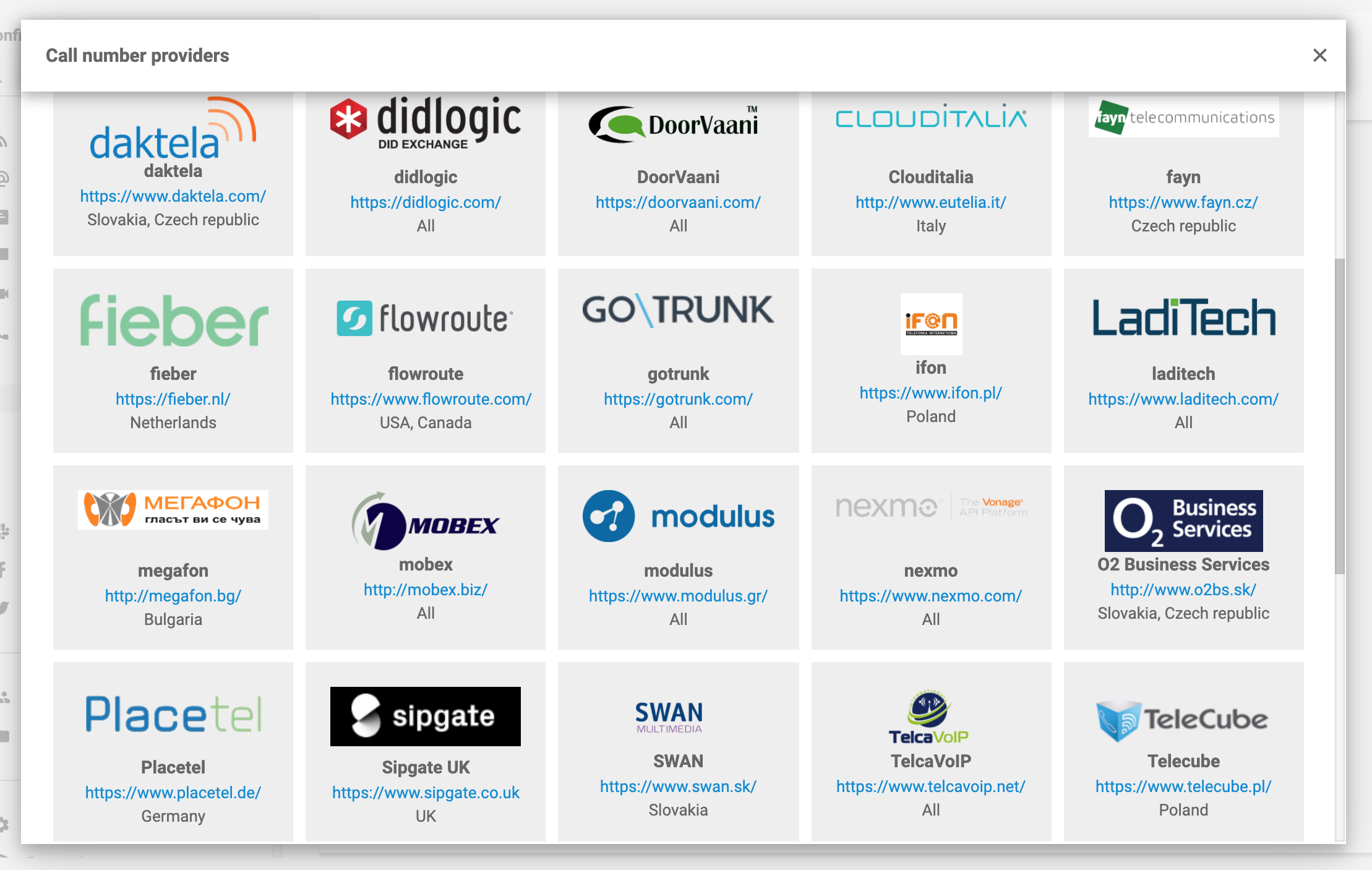Partenaire VoIP O2 Business Services LiveAgent
