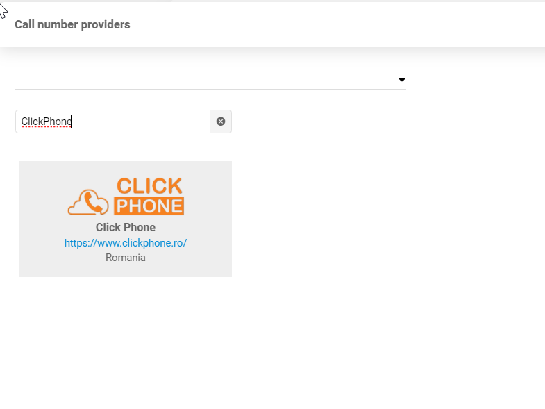Fournisseur ClickPhone