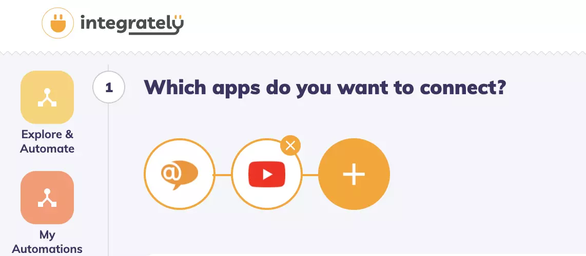 Integrately avec les applications sélectionnées et prêtes pour l'intégration