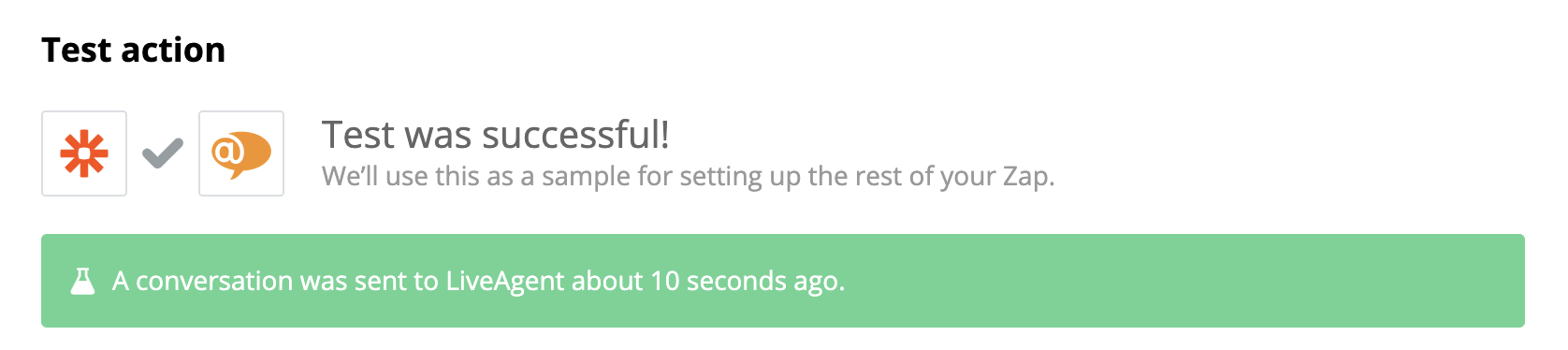 Un test réussi d'une intégration ShipStation et LiveAgent