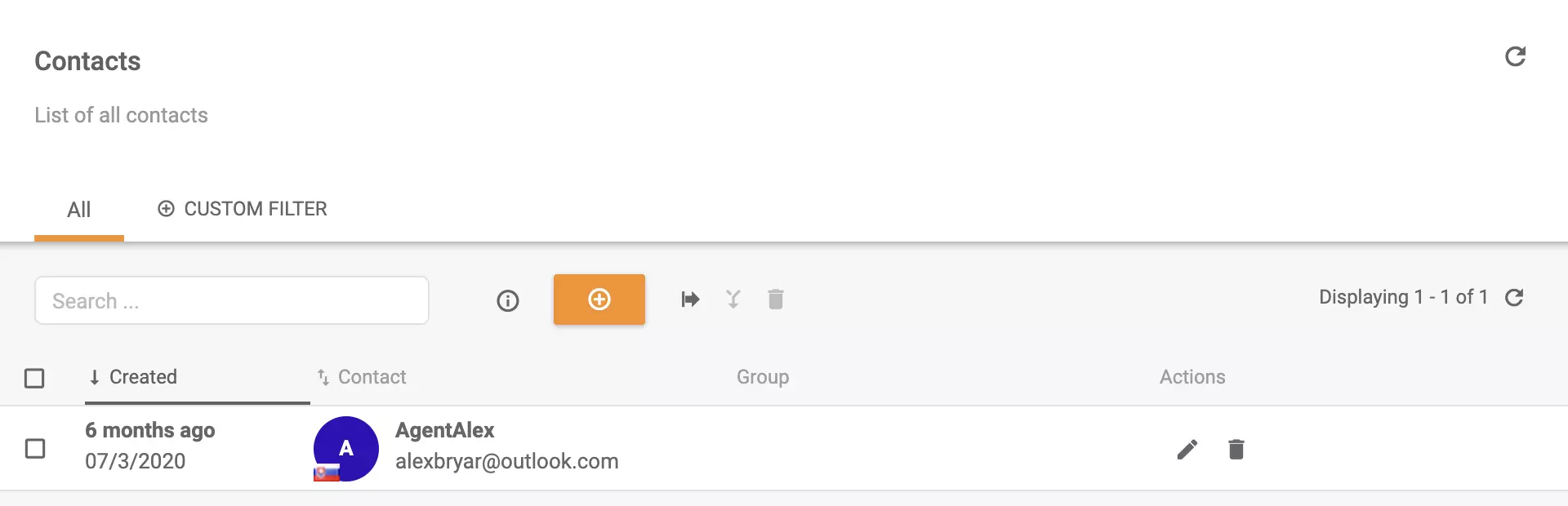Le client a été ajouté à LiveAgent grâce à l'intégration réussie avec Braintree