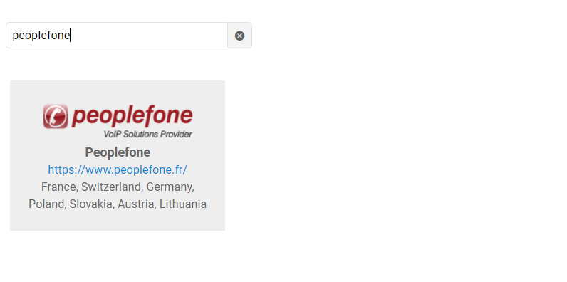 Sélectionner Peoplefone