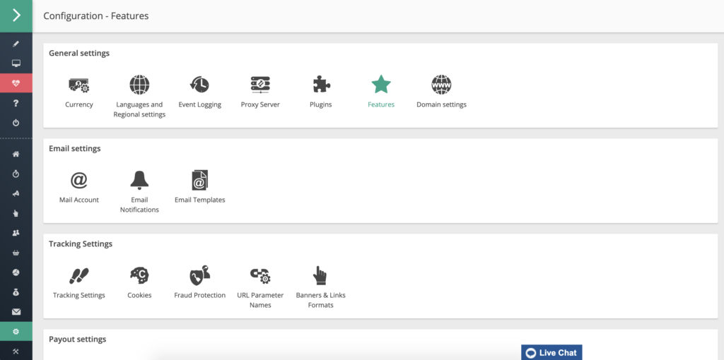 Configuration et fonctionnalités