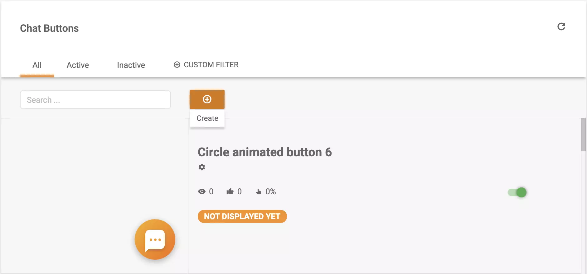 Création de bouton de chat dans la configuration de LiveAgent