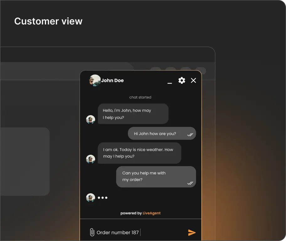 Client utilisant un logiciel de chat en direct sur un site web