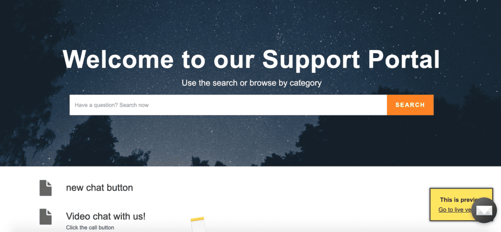 Un exemple de portail client