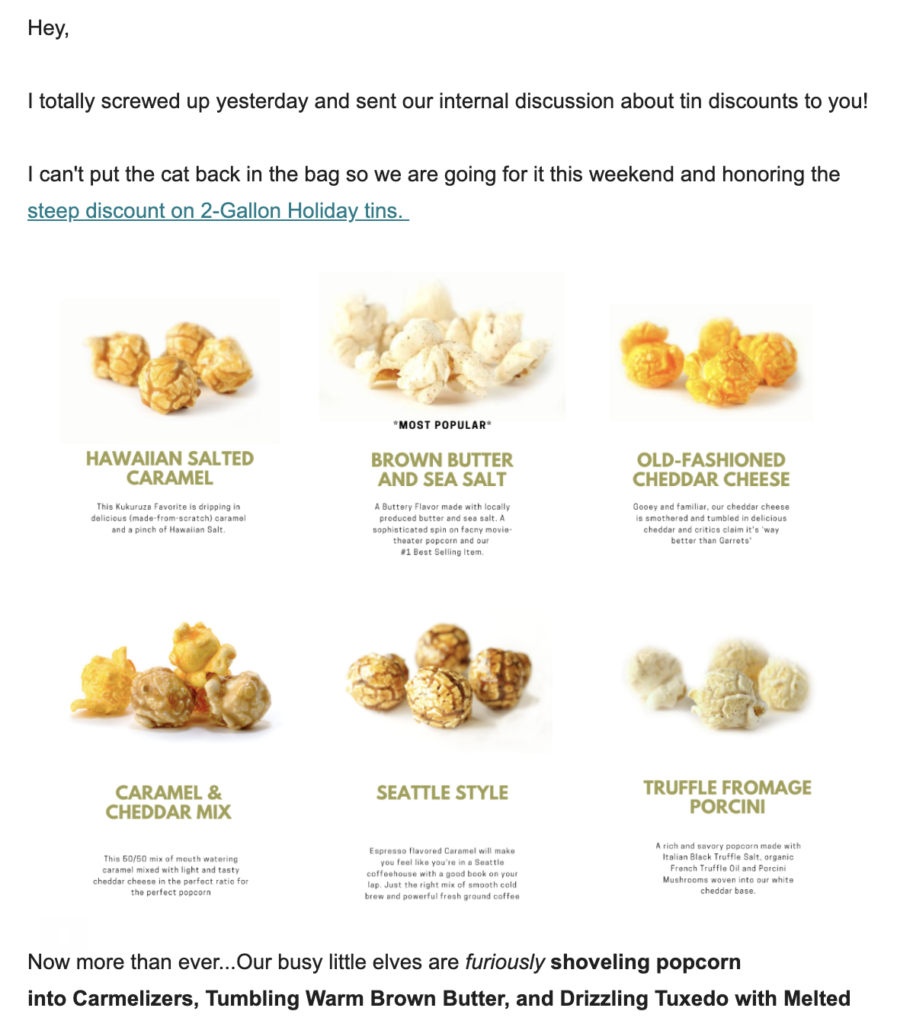 Kukuruza apology email template