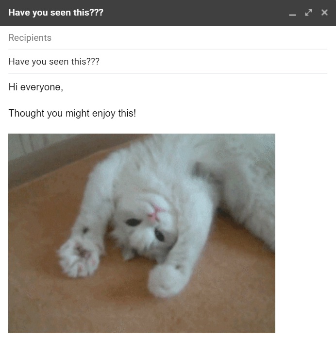 Mauvais exemple d'e-mail - Avez-vous vu ceci ???