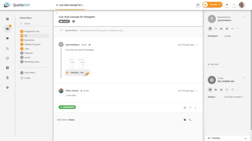 Gestion des plaintes Instagram