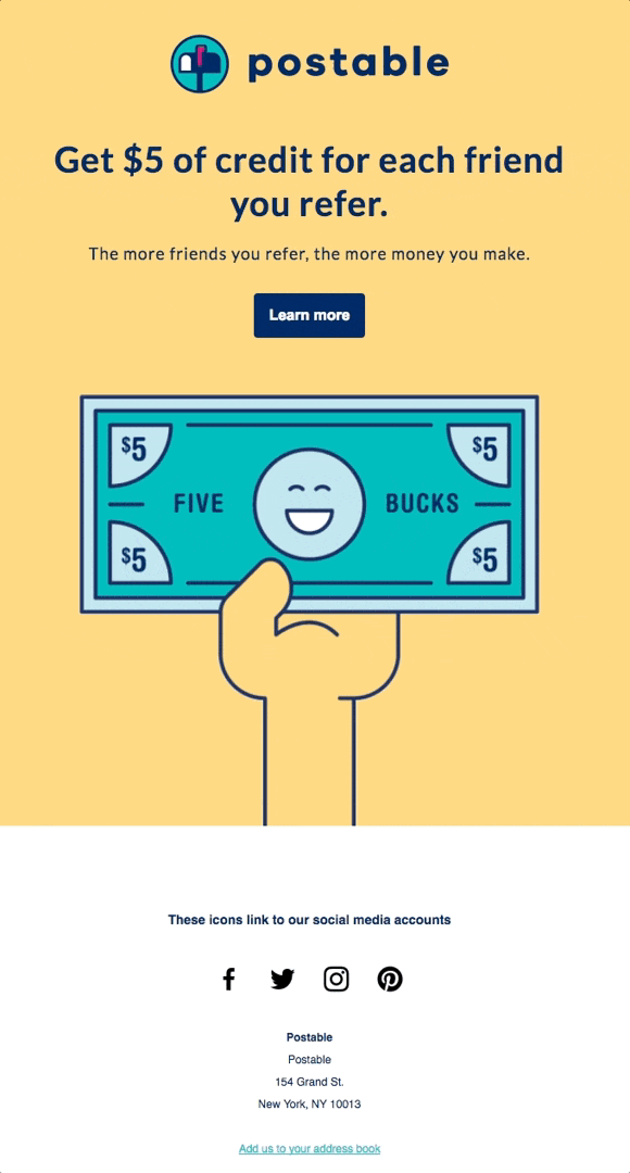 Exemple de programme de marketing de parrainage